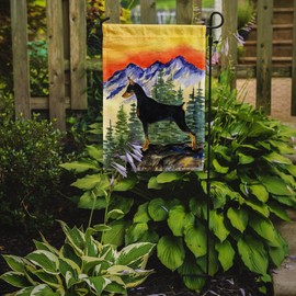 Caroline's Treasures SS8284GF Doberman Garden Flag Mailbox Flag Decorative Yard Flag Banner Outside Patio Artwork Yard Flower Beds, Garden Size, Multicolor