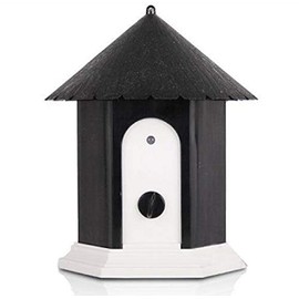 Outdoor Ultrasonic Dog Bark Control Nuisance Deter Anti Bark Device No Barking Black
