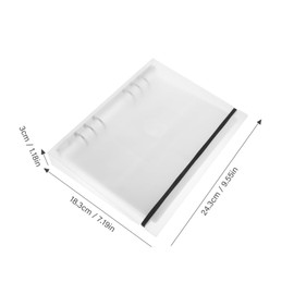 LALAFINA 6-Ring Photo Sleeves for Photo Album Documents Organizers Postcard Sleeves Photo Album Pages Photo Album Replacement Pages Photo Album Supplies