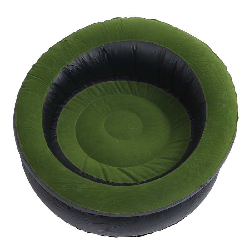 Inflatable Couch PVC Flocking Portable Ergonomic Blow Up Sofa Chair
