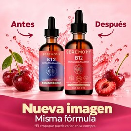 SEREMONY Vitamina B12 Metilcobalamina Sublingual Líquida en Gotas