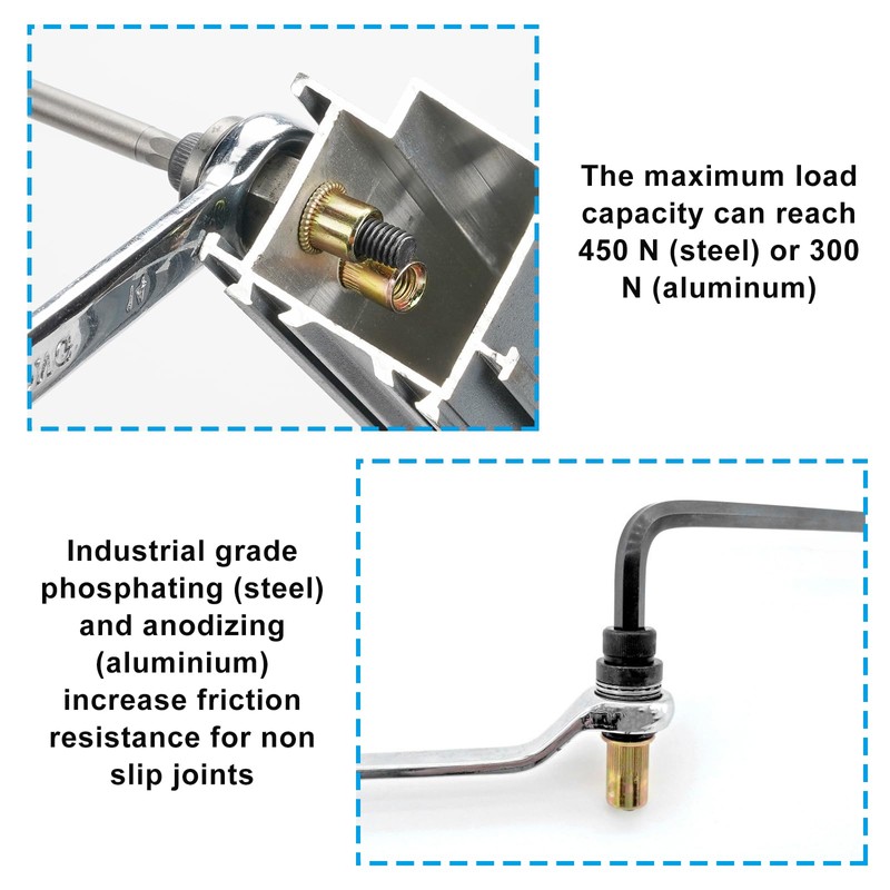 Rivet Nuts Rivet Set, 7 Pieces Rivet Nuts Tool M3