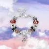 SHAPERELLE Cartoon Mouse Charms Bracelet, Silver Plated Anti-Tarnish Alloy, 20CM,