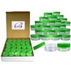 Beauticom 50 Pieces 3 Gram/3ML Plastic Makeup Cosmetic Lotion Cream Sample Jar Containers