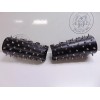 metaldevastation.com LEATHER SPIKED OLD SCHOOL GAUNTLET..DEAT - LEFT, BUCKLES, LARGE