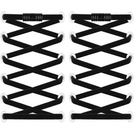 2 Pcs Cordones elásticos para zapatos - Cordones elásticos sin atar para zapatos de adultos y niños