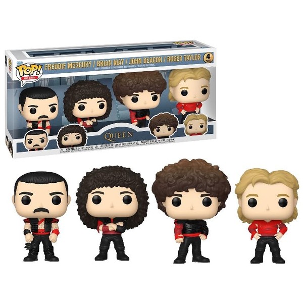 Funko Pop! Rocks Queen Band Members Collectable Vinyl Figures, Set