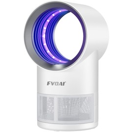 Fruit Fly Trap for Indoors, Fly Traps Indoor for Home Indoor Insect Trap with Suction, Time Setting, Bug Light & 10 Pcs Sticky Glue Boards (White)