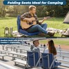 Stadium Seats with Back Support, Portable Folding Bleacher Chairs with