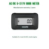 YOOREAL Digital AC/DC Hour Meter 5-277V,Waterproof Hour Meters Works on
