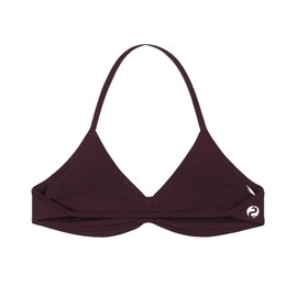 AUROLA Influence Strappy Bra Sports Bras for Women, Backless Padded Impact Strappy Bra for Workout Gym Yoga with Removable Cups,Black Cherry,M