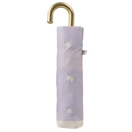 Miyajima 14970 Folding Umbrella, 21.7 inches (55 cm), Windproof Ribs, Jam Cats, Purple