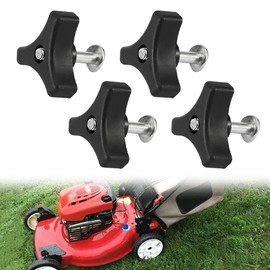 WUSJCOF 4 Stück Rasenmäher-Dreieck Schraube Mutter, Rasenmäher-Griff-Flügelmutter, Gartenwerkzeuge für Rasenmäher, Rasenmäher Griff Knöpfe Mutter Bolt, Passend für Die Meisten Rasenmähermodelle