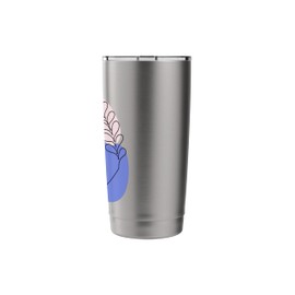 Modern Abstract One Line Drawing Face Portrait Artwork Stainless Steel Insulated Tumbler
