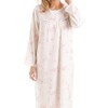 Ladies Long Sleeve Nightdress Large Sizes UK 10 to 36