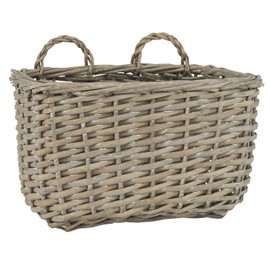 IB Laursen Square Wall Basket, 21 cm, Storage Basket, Decorative Basket with Two Handles