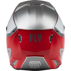 Fly Racing 2022 Adult Kinetic Drift Helmet (Charcoal/Light Grey/Red, X-Large)