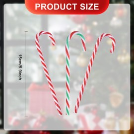 Bliceon 30 Pieces Christmas Candy Cane Decoration, Swirl Candy Decoration, Red and White Plastic Candy Cane Ornaments for Christmas Tree Decorations New Years Holiday Party Decor Party Gift