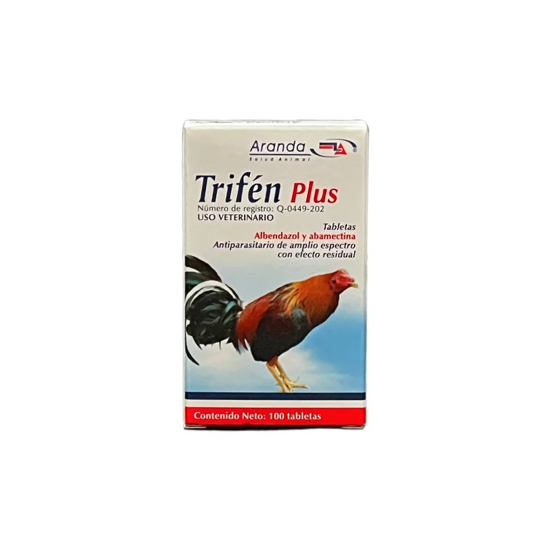 Trifén Plus Antiparasitario 100 Tabletas 2 Unidades - Uso veterinario