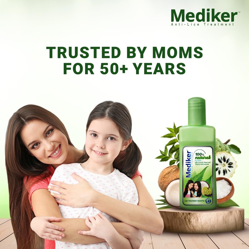 Mediker Shampoo with Neem & Coconut | Safe for Children