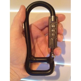 Lockstraps 801 Locking Carabiner, Black