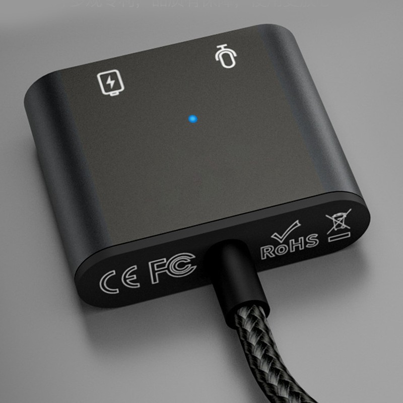 2 in 1 Type C to Type C Audio Adapter