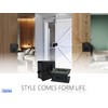 QCAA Solid Brass Sliding Door Pull Privacy Pocket Lock, Oil