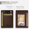 Travelambo 100% Genuine Leather Wallet for Men and Women, Slim