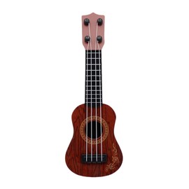 Toddmomy Kids Musical Instruments 1pc Wooden Kids Ukulele Toy Toddler Guitar Classical Instrument Ukulele Musical Toy for Preschool Children ( Brown ) Baby Guitar