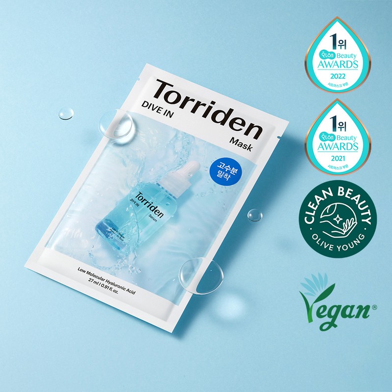 Torriden Dive-In Low Molecule Hyaluronic Acid Mask Sheet 10ea -