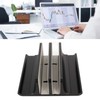 Vertical Laptop Stand 2 Slots Anodized Aluminium Alloy Adjustable Space