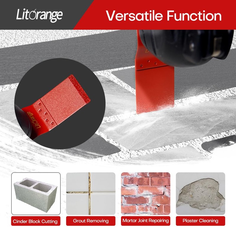 Litorange Multitool Blades Oscillating Multi Tool Carbide End Blades for