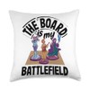 Classic Board Game Night Enthusiast Group Gathering Throw Pillow