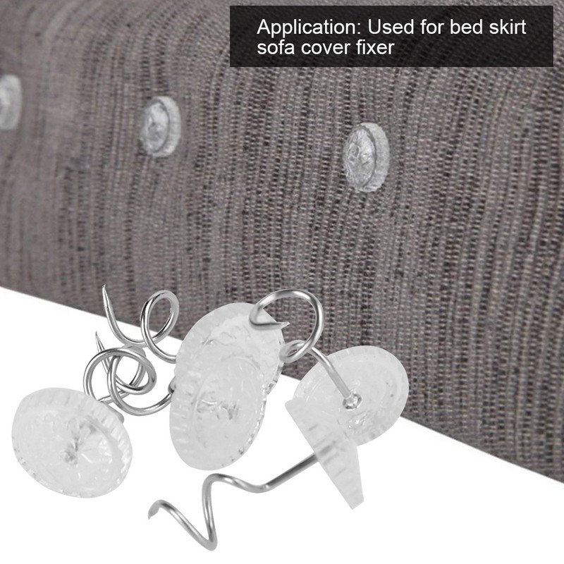 400Pcs Twist Pins Upholstery Bedskirt Couch Sofa Headliner Repair Drapey