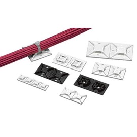 パンドウイット マウントベース ゴム系粘着テープ付き 白 50個入り ABM3H-A-L