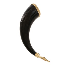 Medieval Viking Drinking Horns Genuine Ox Horn Norseman Beer Drinking Vessel Horn for Ale Mead for Men and Women (Odin Drinking Horn, 300-400 ML)