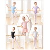 Daydance Lined Black Leotards for Girls Ballet, Dance, Gymnastics, Swim