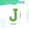 MECCANIXITY Iron on Letter Patches, 3 Inch Letter J, Iron