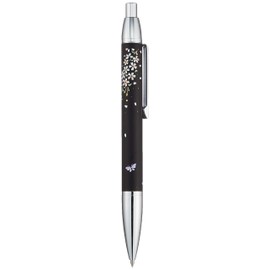Sailor Fountain Pen, Oil Based Ballpoint Pen, Yumi Makie, Cherry Blossoms and Butterflies, Black, 16-0365-220, Black