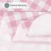 misaya Rectangle Waterproof Vinyl Table Cloth, Buffalo Flannel Backed Tablecloth,