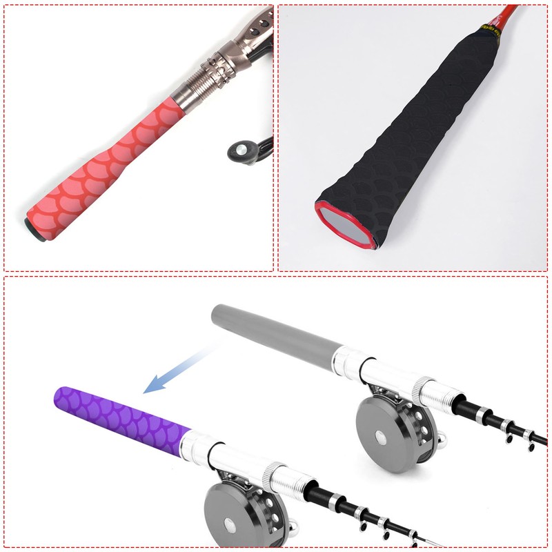 sourcing map Heat Shrink Wrap Tubing Sleeve for Fishing Rod