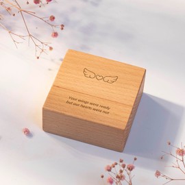 iwoohome Mini Urn for Ashes, Small Urn for Human Ashes, Ashes Keepsake, Pet Memorial Urn, Mini Cremation Urn for Pet or Human Ash, Perfect Memorial Ashes Urn for Men and Women (Square)