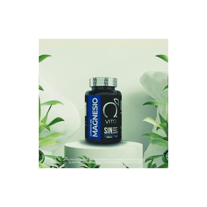 VITO Citrato de Magnesio 400 mg sin Azúcar Gluten ni