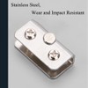TopHomer 4PCS Glass Clip Strike Plate Magnetic Rectangular Glass Clamp