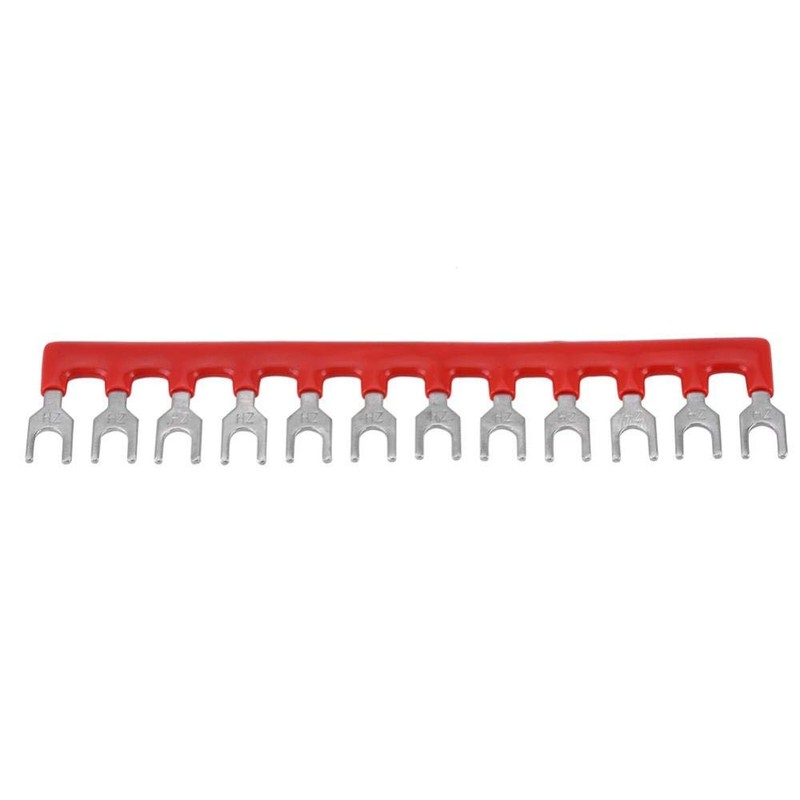 Qiilu 12 Position, 600 V, 15A, Screw Down Terminal Block,