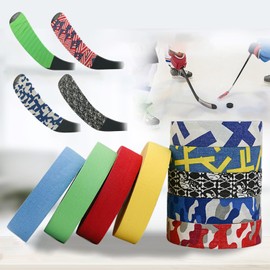 CHKEYS Hockey Tape,1" Wide Multipurpose Cloth Tape Grip Tape for Lacrosse Stick, Baseball, Badminton Pole, Pullup Bars, GardeningTools, Gym (2-5 Rolls) (3, Black)