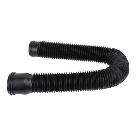 Rain Gutter Downspout Extensions Flexible, Telescopic Drain Downspout Extender, Down Spout Drain Extension Pipe for Outdoor Villa Round (Black)