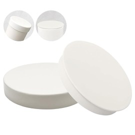 FHBHJNATC Pack of 4 Pipe Plugs, White PVC, Pipe Sealing Plugs, Ventilation Pipe Cover, Outer and Inner Plugs, Suitable for Covers of Drainage Pipes and Ventilation Ducts (75 mm)