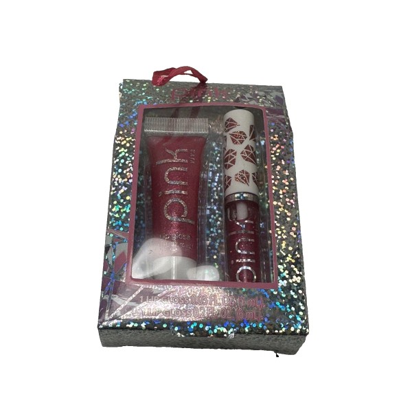 PINK gift set lip gloss pink