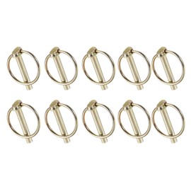 4.5mm x 36mm Lynch Pins, Cotter Pin Lock Retaining Pins Trailers Tractors Mechanical, 10 Pcs